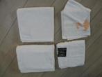 4 nw witte bad zwem hand doeken lakens  samen 20.00., Ophalen of Verzenden, Nieuw, Wit, Handdoek