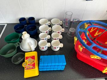 Camping servies Boeren bont e.d. beschikbaar voor biedingen