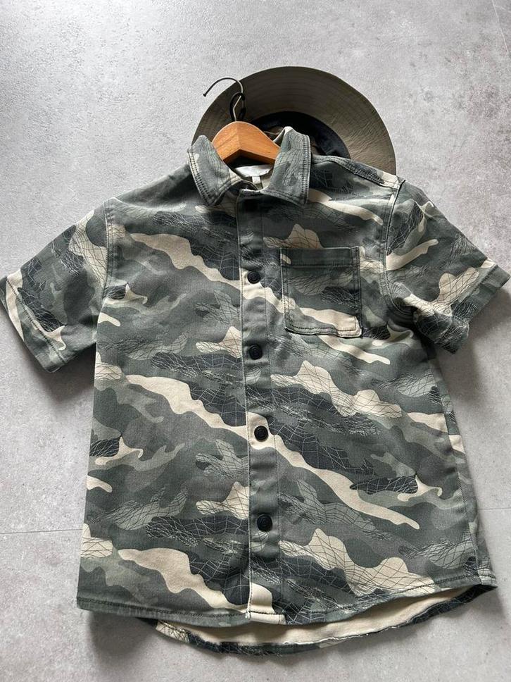 Coolcat camouflage groen overhemd mt 152 nieuwstaat!, Kinderen en Baby's, Kinderkleding | Maat 152, Zo goed als nieuw, Jongen