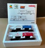 MäRKLIN H0 # 47682 SET 2x CONTAINERWAGENS LUCHTVRACHT N OVP, Hobby en Vrije tijd, Wisselstroom, Ophalen of Verzenden, Märklin