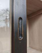 Prachtige grote winkelkast | vitrinekast " old black" #2606, Antiek en Kunst, Antiek | Meubels | Kasten, Ophalen of Verzenden