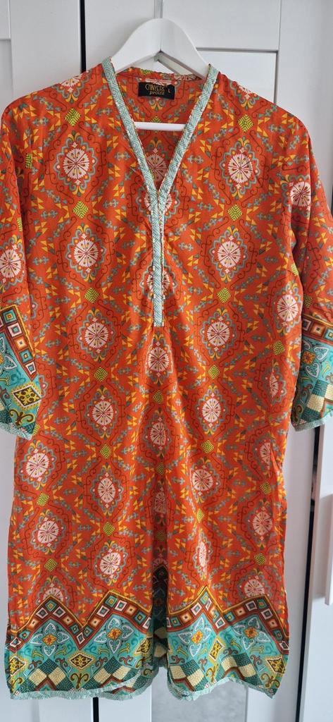 Kurta met boetiek tuniekje uit Pakistan (Nieuw, Kleding | Dames, Blouses en Tunieken, Nieuw, Maat 38/40 (M), Overige kleuren, Ophalen of Verzenden