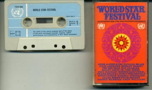 World Star Festival 16 nrs cassette 1969 ZGAN, Cd's en Dvd's, Cassettebandjes, Zo goed als nieuw, Origineel, Verzamelalbums, 1 bandje