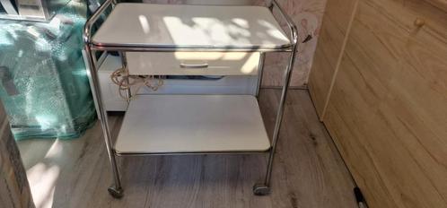 Karretje of tafeltje, Huis en Inrichting, Tafels | Sidetables, Gebruikt, 25 tot 50 cm, Rechthoekig, Ophalen