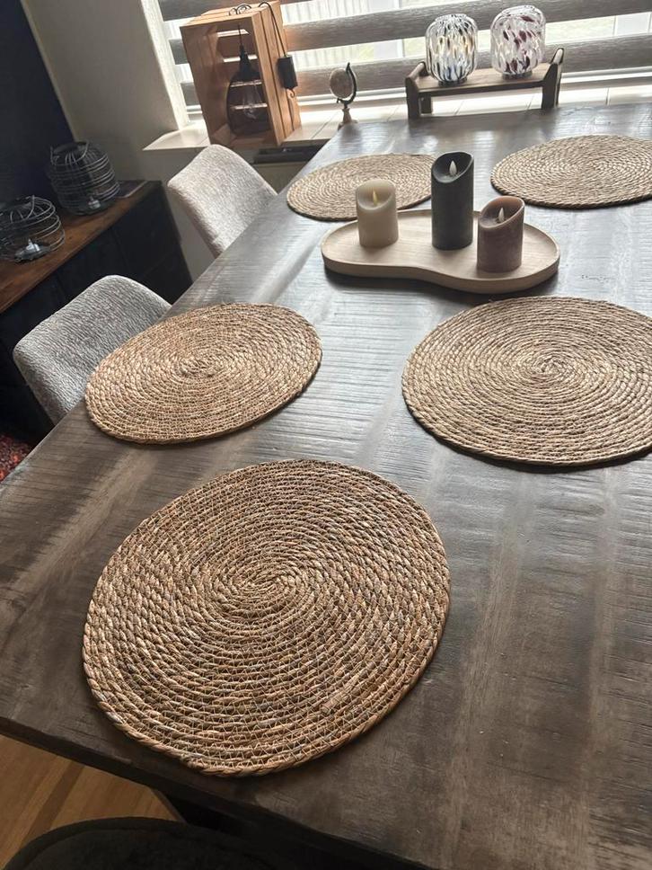 Mangohouten eethoek met 5 stoelen gratis, Huis en Inrichting, Tafels | Eettafels, Gebruikt, 50 tot 100 cm, 150 tot 200 cm, Vijf personen of meer