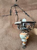 Vintage hanglamp met bloemmotief, Huis en Inrichting, Ophalen, Gebruikt, Metaal, 50 tot 75 cm
