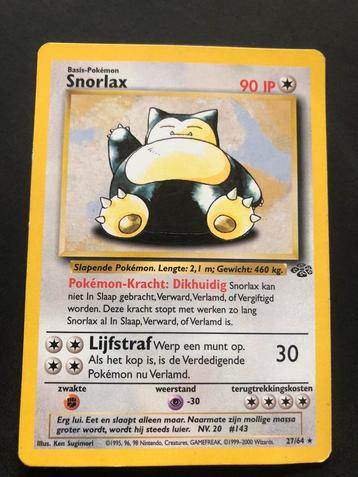 Snorlax (JU 27) NM beschikbaar voor biedingen