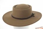 Vintage Australische western hoed Thomas Cook beige bruin 58, Ophalen of Verzenden, Hoed, Zo goed als nieuw, Thomas Cook Grazier