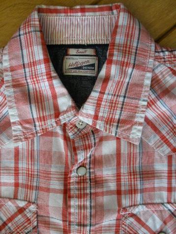 TOMMY HILFIGER bloes rood wit ruit maat S - nieuw - beschikbaar voor biedingen