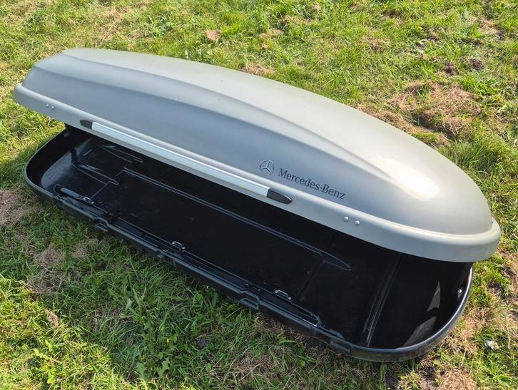 Originele grote Mercedes 400 XL CARBON dakkoffer skibox, Auto diversen, Dakkoffers, Zo goed als nieuw, Ophalen of Verzenden