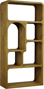 BOEKENKAST RECHT tropisch massief hardhout 86cm br. voorraad, Nieuw, Vakkenkasten RECHT tropisch hardhout 86cm breed voorraad