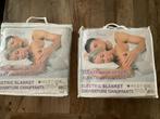 Elektrische Deken 150x80cm - Nieuw in verpakking! Twee stuks, Huis en Inrichting, Ophalen, Eenpersoons, Wit, Nieuw