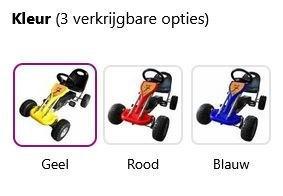 Skelter skelters trapauto blauw rood geel GRATIS VERZONDEN!, Kinderen en Baby's, Speelgoed | Buiten | Skelters, Nieuw, Overige merken