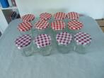 Bonne Maman 12 glazen potten jam-inmaak-bewaar, Ophalen of Verzenden, Zo goed als nieuw, Glas, Pot, Bus of Blik