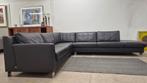 Antraciet grijze leren TopForm hoekbank in perfecte staat!!!