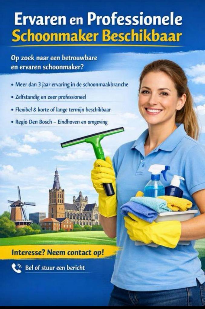 Professionele schoonmaker (Professional cleaner), Vacatures, Vacatures | Schoonmaak en Facilitaire diensten, Vanaf 10 jaar, Overige vormen