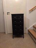 Zwarte stalen kast met lades, Ophalen, Minder dan 50 cm, Gebruikt, Metaal