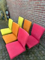 6 eetksmer stoelen, Gebruikt, Overige kleuren, Ophalen of Verzenden, Stof