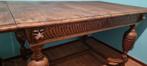 Antieke eettafel met leeuwenkopen stoelen, Antiek en Kunst, Antiek | Meubels | Stoelen en Banken, Ophalen