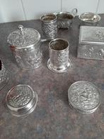 verzilverde voorwerpen douwe egberts enz, Antiek en Kunst, Antiek | Goud en Zilver, Ophalen of Verzenden, Zilver