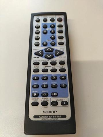Sharp Audio Systeem Afstandsbediening RRMCGA162AWSA beschikbaar voor biedingen