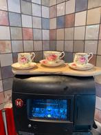 3 Royal Albert kop en schotel,American Beauty,Bone China, Antiek en Kunst, Ophalen of Verzenden
