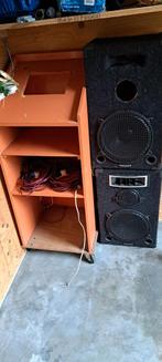 Dj wagen op wielen met 2 marqunt speakers, Ophalen, Gebruikt, Overige merken