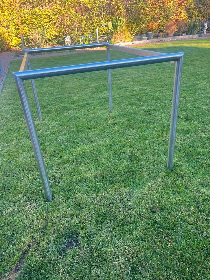 RVS Tafelframe (zonder blad) - 128x85x75cm, Huis en Inrichting, Tafels | Eettafels, Gebruikt, 50 tot 100 cm, 100 tot 150 cm, Rechthoekig