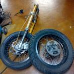 Setje Spaakwielen 17 inch met USD Voorvork, Motoren, Ophalen of Verzenden, Gebruikt