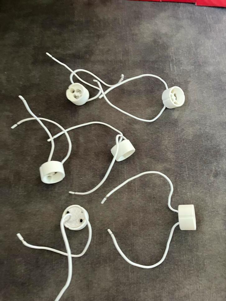 6x GU10 Fitting, Huis en Inrichting, Lampen | Losse lampen, Gebruikt, Overige typen, Overige fittingen, Ophalen of Verzenden