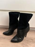 Zwarte leren Supertrash laarsjes met naaldhaak maat 38., Kleding | Dames, Schoenen, Supertrash, Zwart, Ophalen of Verzenden, Schoenen met hoge hakken