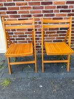 vintage klapstoelen hout, Huis en Inrichting, Stoelen, Ophalen, ., Bruin, .