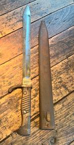 WW1 butcher knife bajonet, Verzamelen, Ophalen of Verzenden, Overige gebieden, Mes of Dolk
