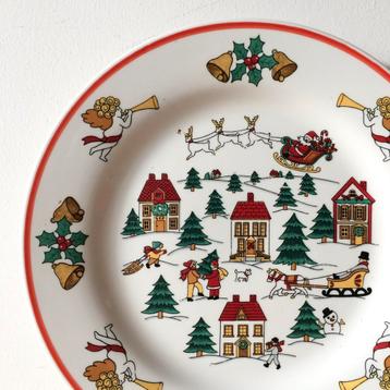 Kun Lun Dinerbord Kerstbord Kerstservies Christmas Time beschikbaar voor biedingen