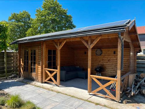 Tuinhuis, overkapping, tuinschuur, Tuin en Terras, Tuinhuizen, Gebruikt, Tuinhuis, Hout, 250 tot 500 cm, 400 cm of meer, Met overkapping