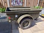 WW2 Willys MBT trailer 1/4 ton, Ophalen, Landmacht, Nederland