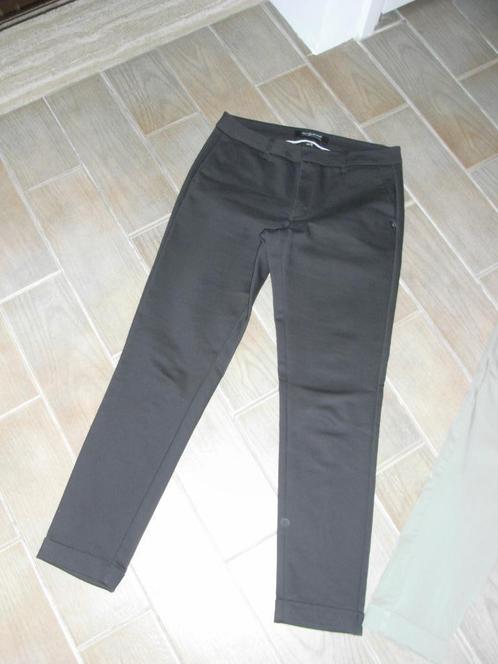 NICKJEAN chino/broek bruin/taupe mt 36/38 regular rise, ZGAN, Kleding | Dames, Broeken en Pantalons, Zo goed als nieuw, Maat 36 (S)