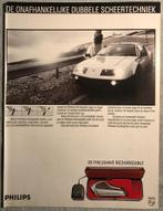 Advertentie 1984 Philishave met Renault Alpine, Verzamelen, Auto's, Zo goed als nieuw, Verzenden