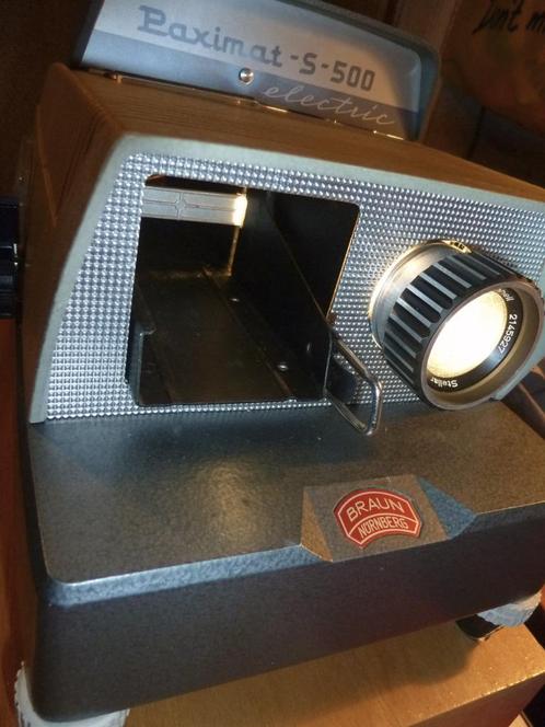 metalen Paximat - S - 500 diaprojector in prima staat -, Audio, Tv en Foto, Diaprojectors, Gebruikt, Ophalen of Verzenden