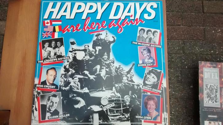 2 LP - Happy Days are here again, Cd's en Dvd's, Vinyl | Verzamelalbums, Zo goed als nieuw, Jazz en Blues, 12 inch, Ophalen of Verzenden