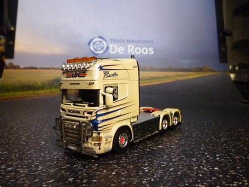 WSI Scania R5  longline Marcus Broddes, Hobby en Vrije tijd, Modelauto's | 1:50, Zo goed als nieuw, Bus of Vrachtwagen, Wsi, Ophalen of Verzenden