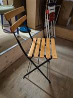 2x nieuwe Fermob bistro teak stoelen zwart Prijs per stuk, Tuin en Terras, Tuinstoelen, Ophalen, Nieuw, Teakhout