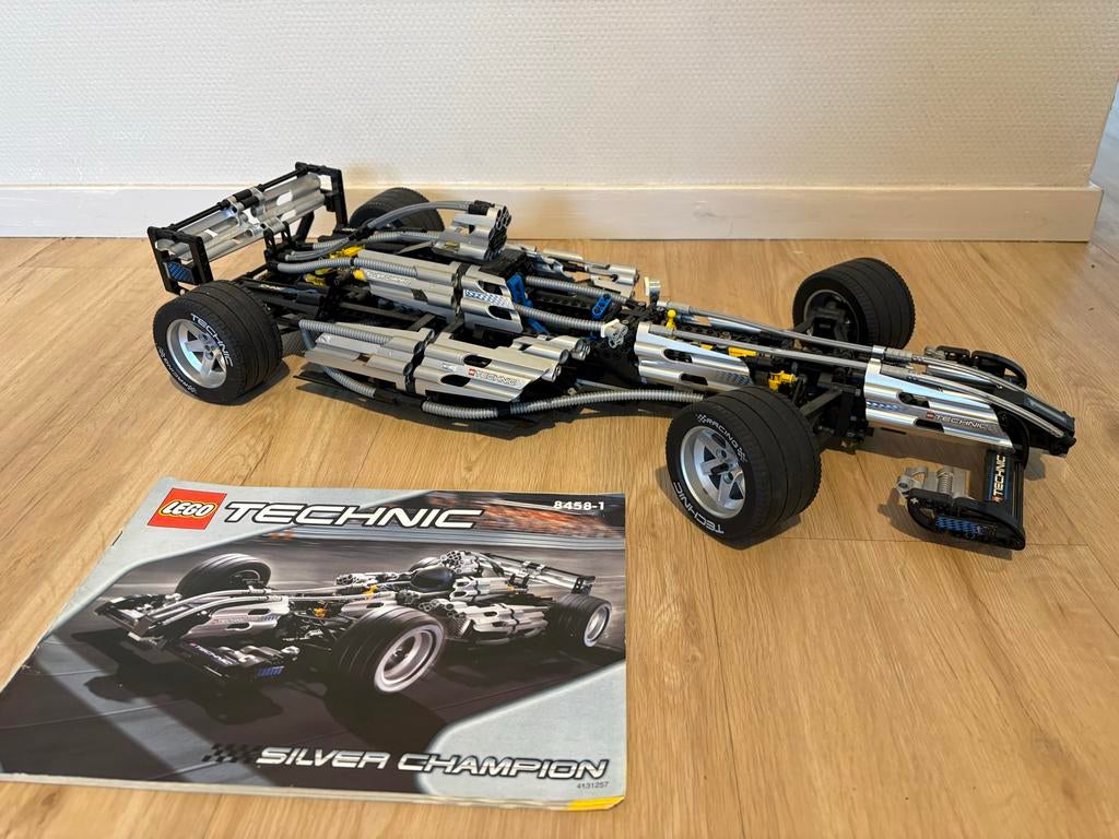 Lego Technic 8458 F1 Silver Champion, Kinderen en Baby's, Speelgoed | Duplo en Lego, Ophalen of Verzenden, Zo goed als nieuw, Complete set