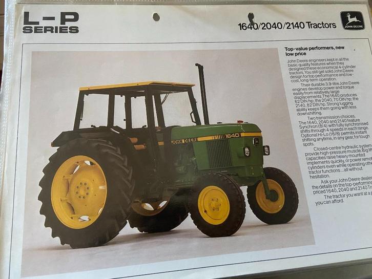 Tractorfolders, Boeken, Catalogussen en Folders, Zo goed als nieuw, Folder, Ophalen of Verzenden