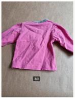 Roze shirtje met bloemen en strik Maat 56 h3, Meisje, Dirkje, Onbekend, Ophalen of Verzenden