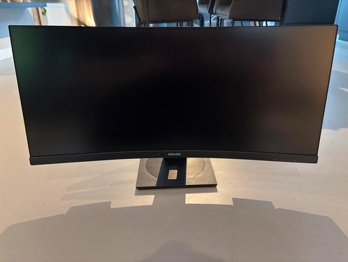 Philips 345B1C 34-inch Curved Monitor, Computers en Software, Monitoren, Zo goed als nieuw, 60 Hz of minder, DisplayPort, Ingebouwde speakers