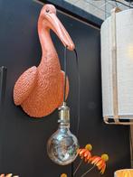 Wandlampen van een Pelikaan in brons en roze, Huis en Inrichting, Lampen | Wandlampen, Ophalen of Verzenden, Nieuw