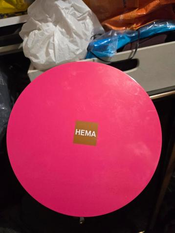 HEMA Bewaarblik Ø20cm - Roze/Groen beschikbaar voor biedingen