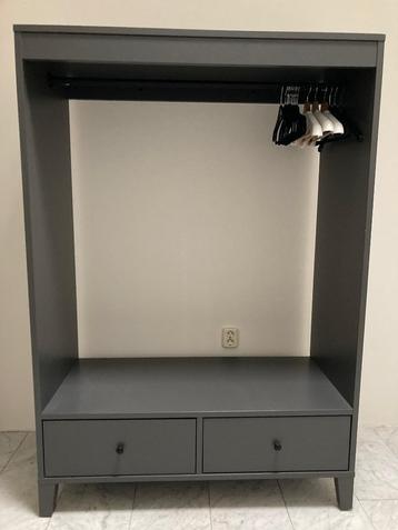  Te koop garderobekast (IKEA) met twee lades, kleur grijs