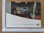 Nissan Almera Tino, brochure 2003, Ophalen of Verzenden, Gelezen, Nissan